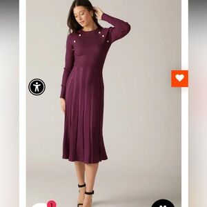 Flying Tomato Purple Long Sleeve Dress